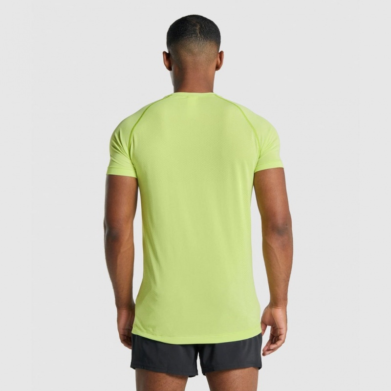 Camiseta Gymshark Vital Light Seamless Amarillo | 05RUZGIEA