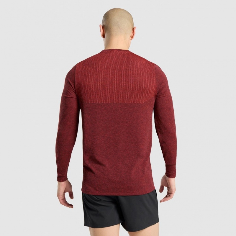 Camiseta Gymshark Vital Long Sleeve Rojas | 65LIGSUDE
