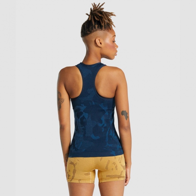 Camiseta Tirantes Gymshark Adapt Camo Seamless Savanna | 94PTKGDUF