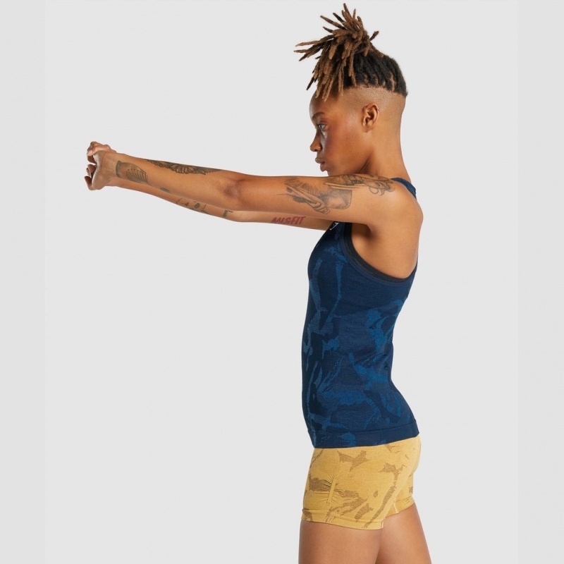Camiseta Tirantes Gymshark Adapt Camo Seamless Savanna | 94PTKGDUF