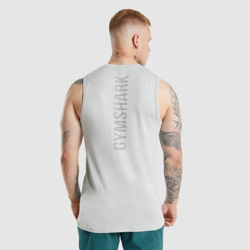 Camiseta Tirantes Gymshark Apex Gris Claro | 15DHKLGUT