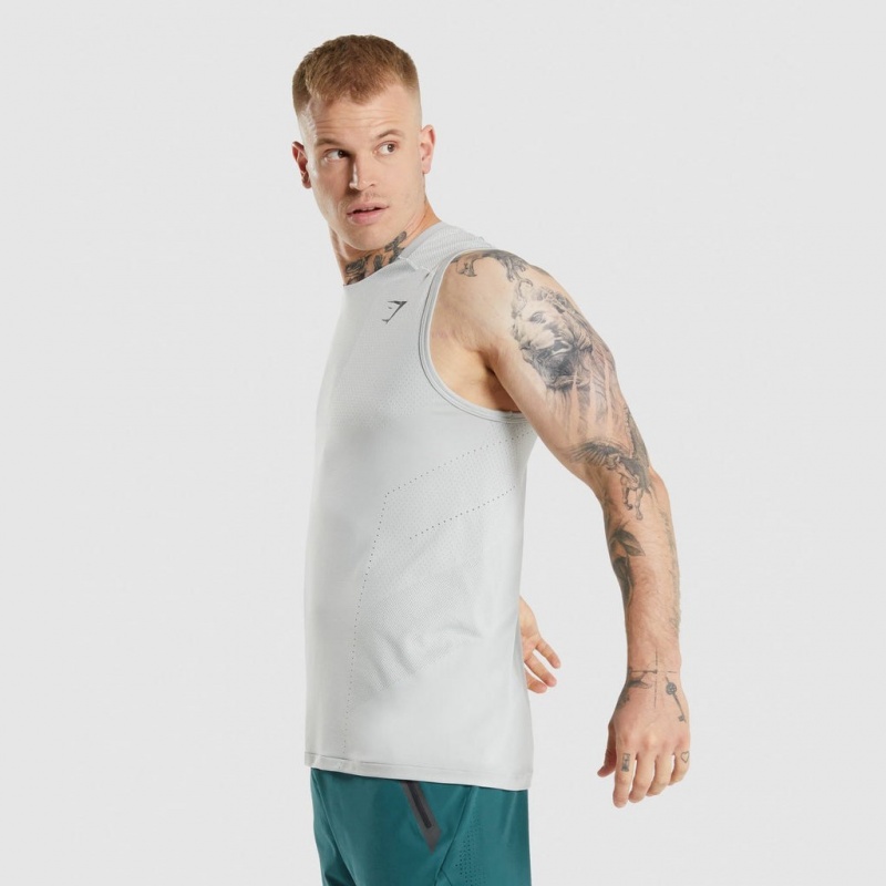 Camiseta Tirantes Gymshark Apex Gris Claro | 15DHKLGUT