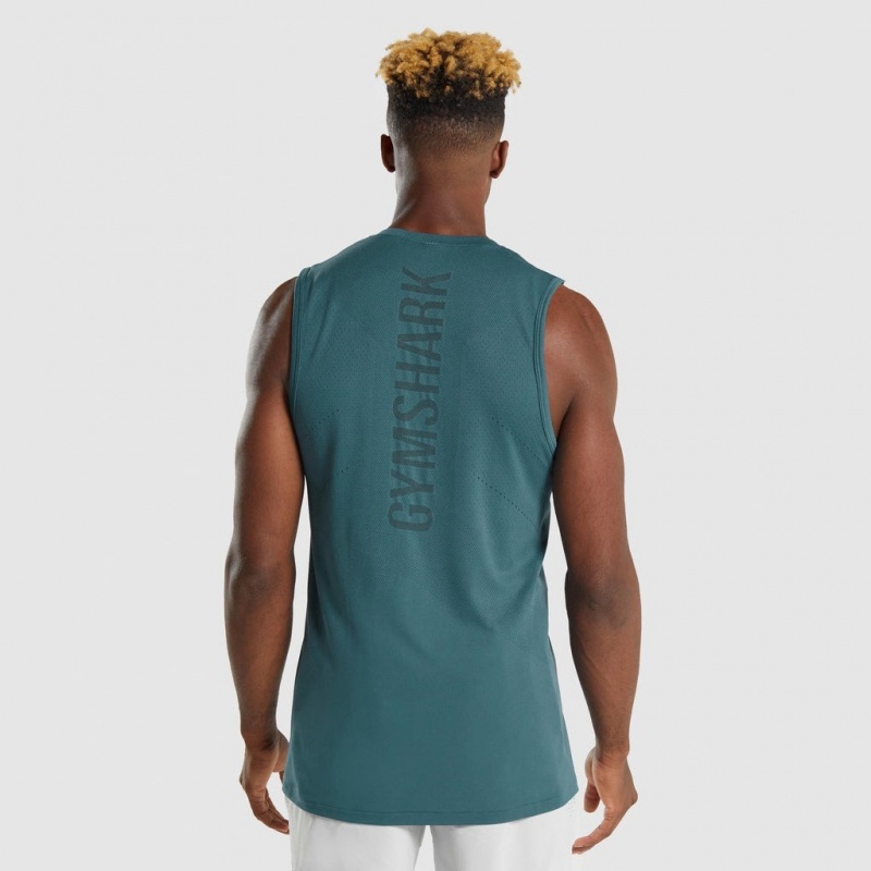 Camiseta Tirantes Gymshark Apex Teal | 58BJCUHXD
