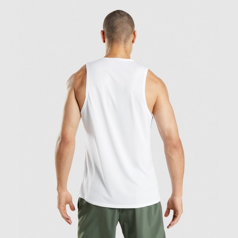 Camiseta Tirantes Gymshark Arrival Blancas | 78KSARCWE
