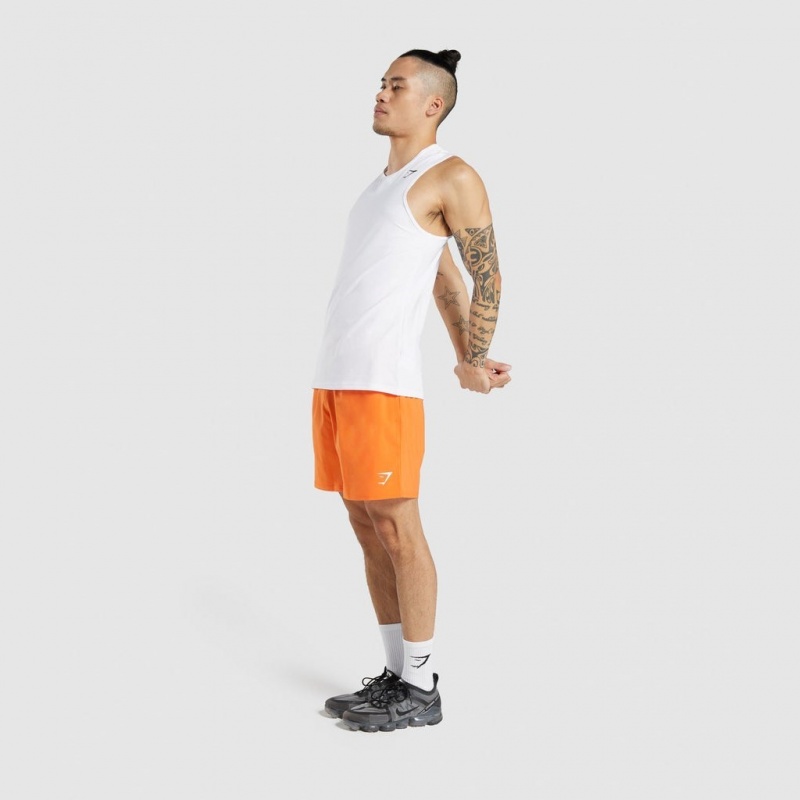 Camiseta Tirantes Gymshark Arrival Blancas | 93UWHZARO
