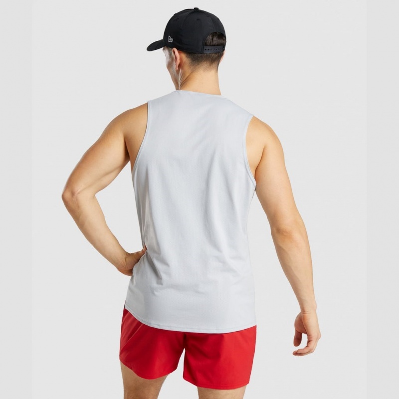 Camiseta Tirantes Gymshark Arrival Gris Claro | 14FIJDSEQ