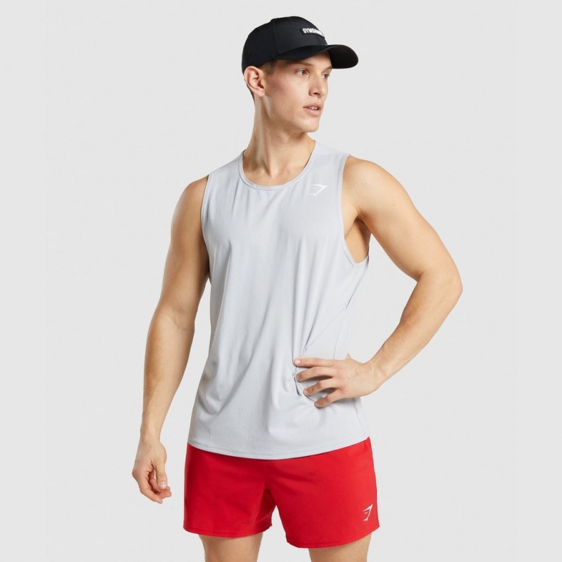 Camiseta Tirantes Gymshark Arrival Gris Claro | 14FIJDSEQ