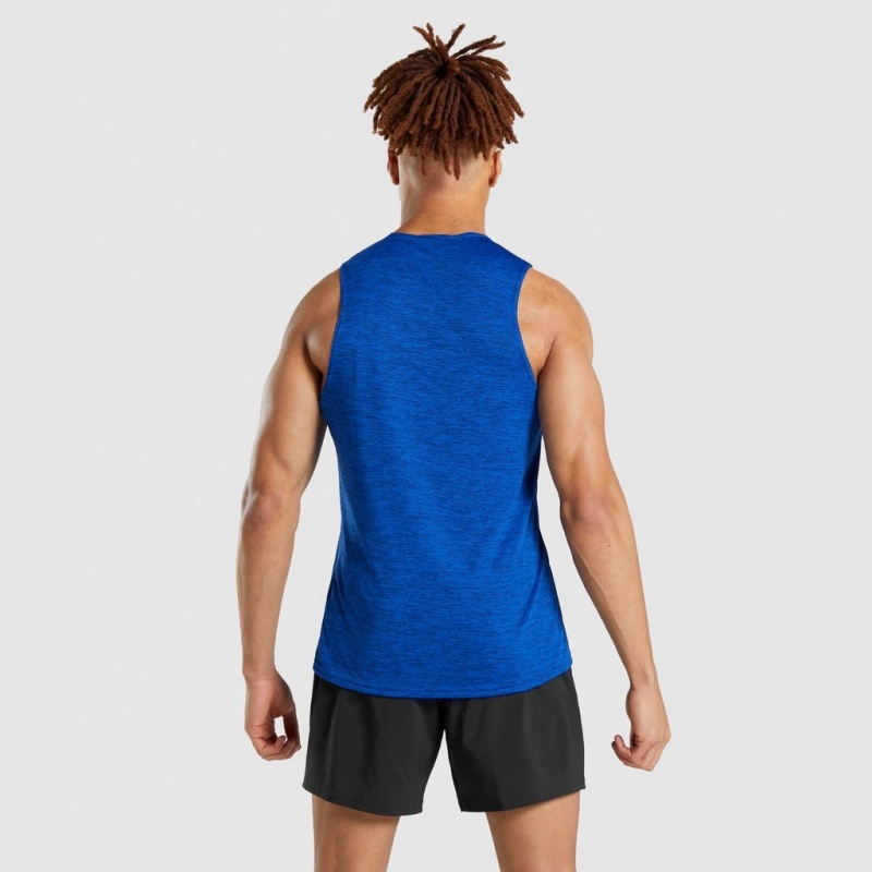 Camiseta Tirantes Gymshark Arrival Marl Azules | 34CPKNIBW