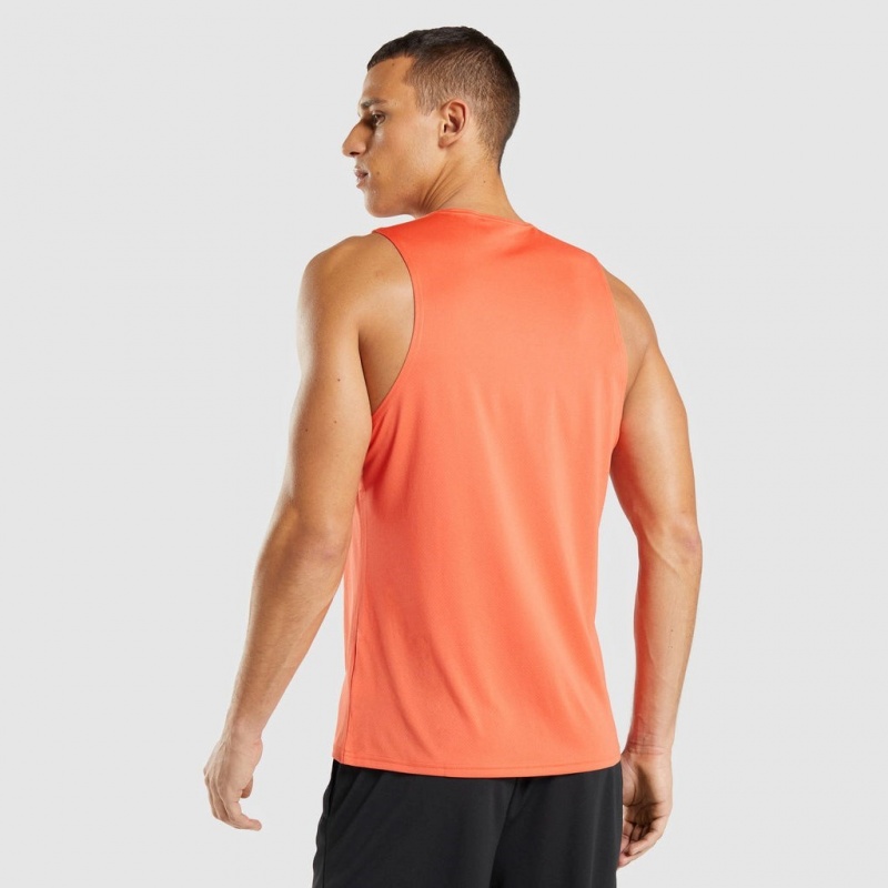Camiseta Tirantes Gymshark Arrival Naranjas | 18ELNGCIR
