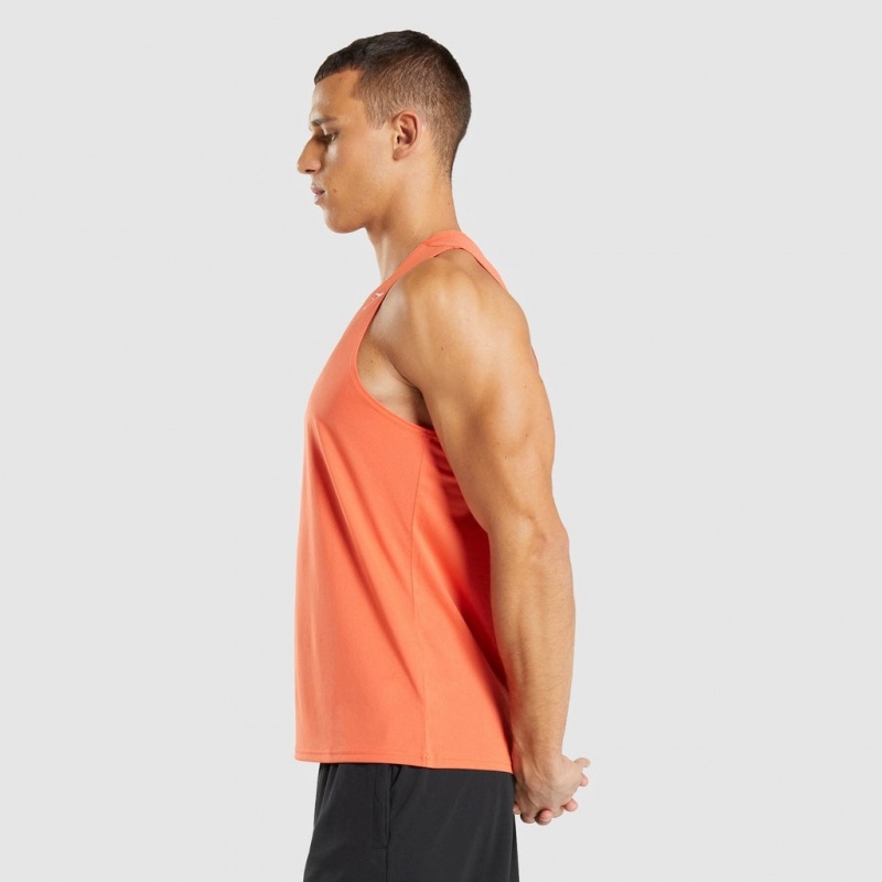Camiseta Tirantes Gymshark Arrival Naranjas | 18ELNGCIR