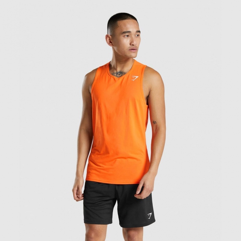 Camiseta Tirantes Gymshark Arrival Naranjas | 17LTEGCMO