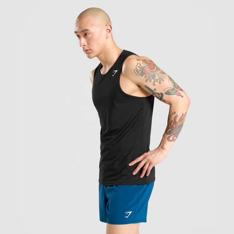 Camiseta Tirantes Gymshark Arrival Negras | 89ONFQCHL
