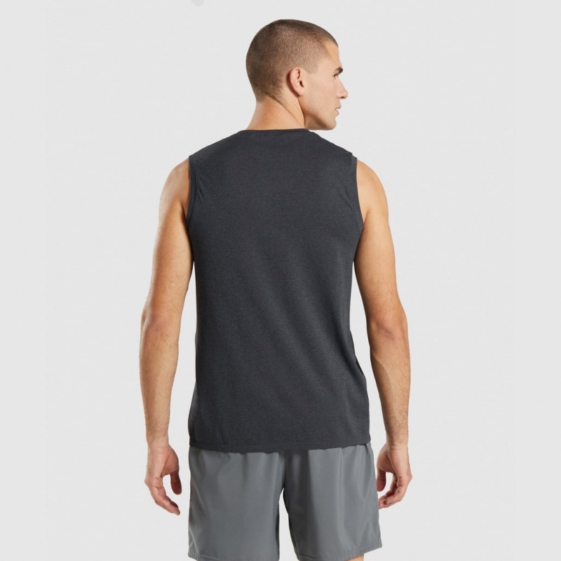 Camiseta Tirantes Gymshark Arrival Seamless Negras | 41QHBXMOU