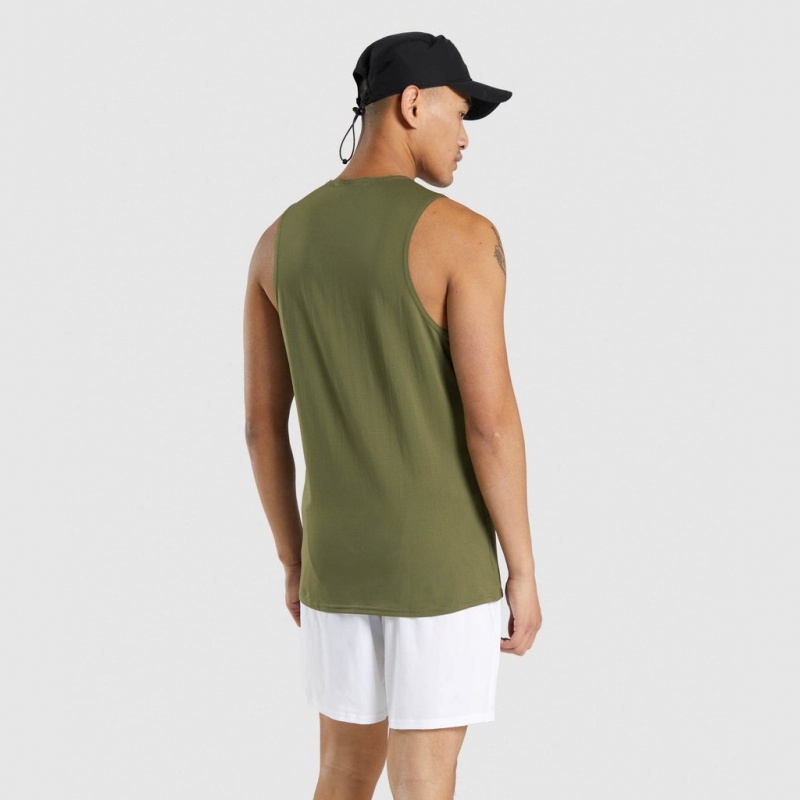 Camiseta Tirantes Gymshark Arrival Verde Oscuro | 74GPQERDF