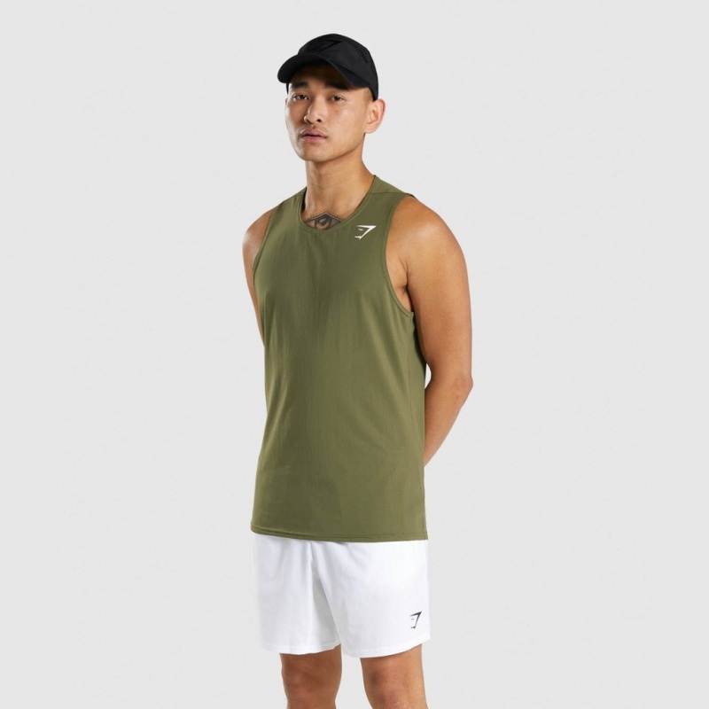 Camiseta Tirantes Gymshark Arrival Verde Oscuro | 74GPQERDF
