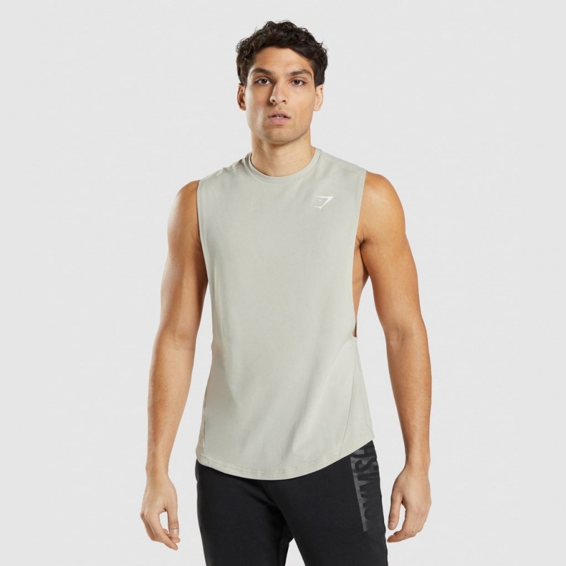 Camiseta Tirantes Gymshark Bold Drop Arm Gris | 63FLXMBYJ
