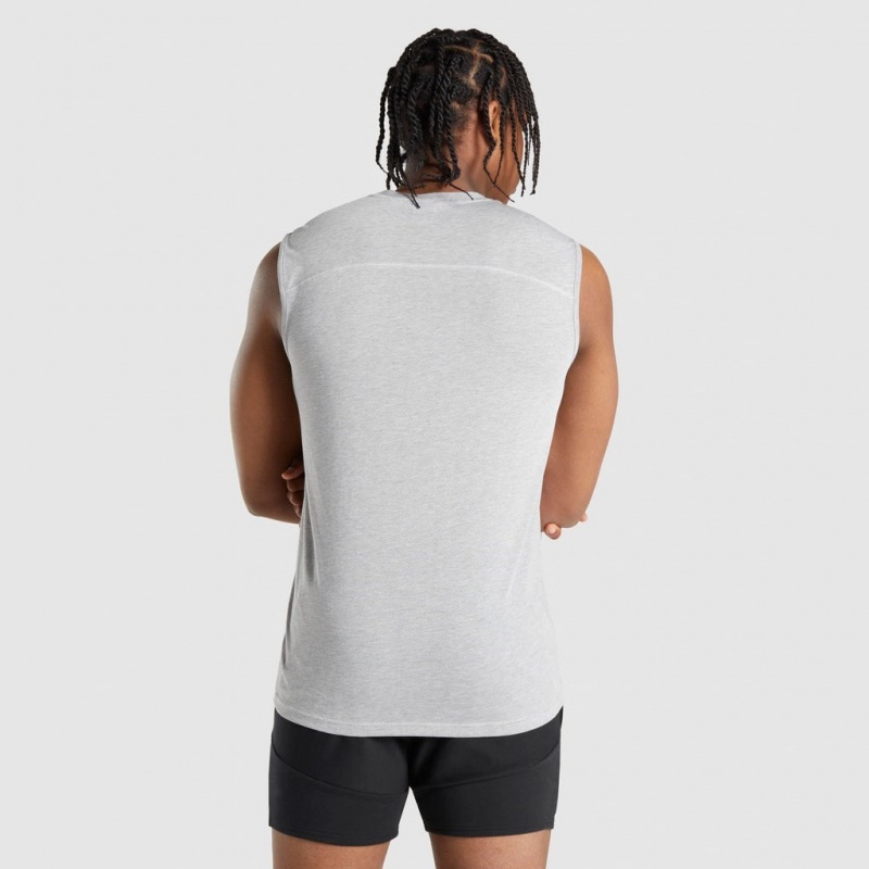 Camiseta Tirantes Gymshark Chalk Gris Claro | 06DQIPOUF