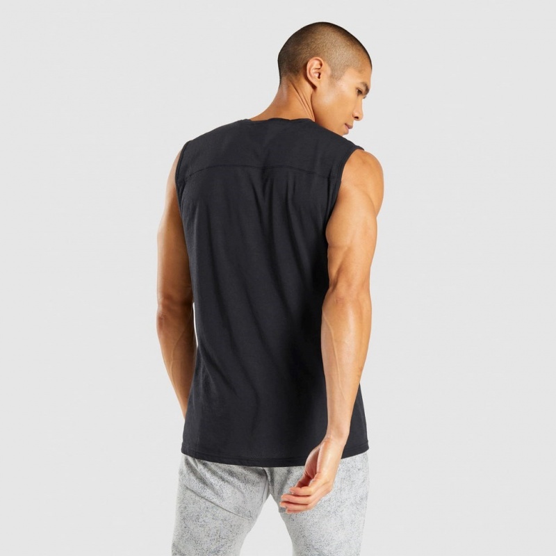 Camiseta Tirantes Gymshark Chalk Negras | 78VMKSTLH