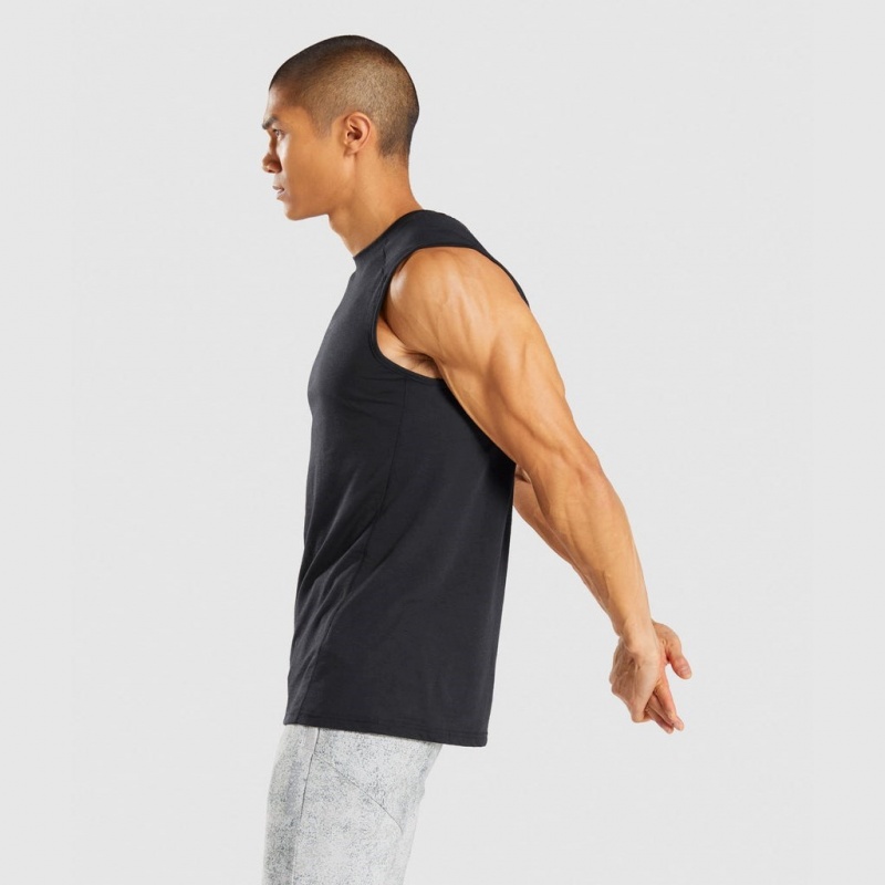 Camiseta Tirantes Gymshark Chalk Negras | 78VMKSTLH