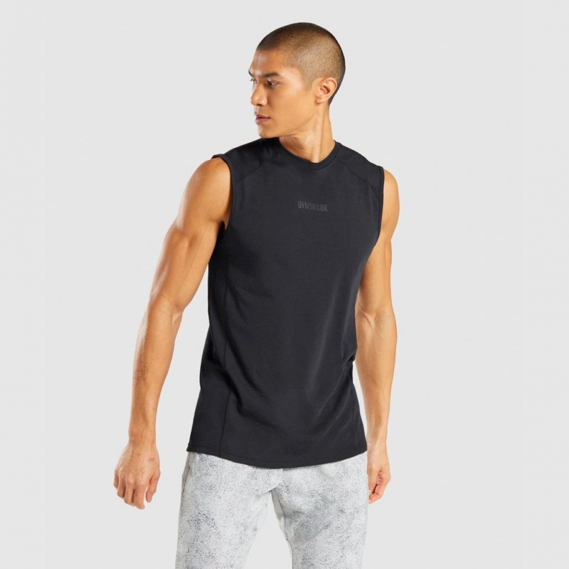 Camiseta Tirantes Gymshark Chalk Negras | 78VMKSTLH
