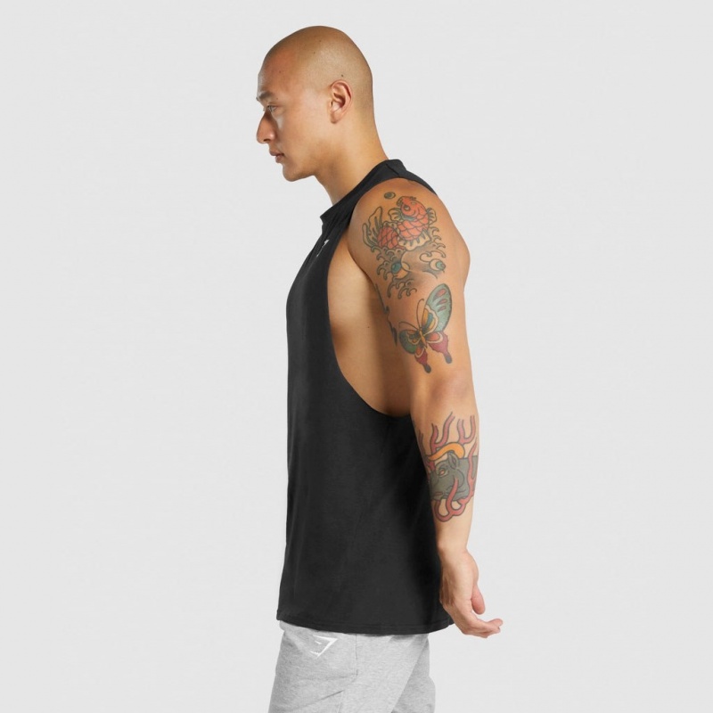 Camiseta Tirantes Gymshark Critical 2.0 Drop Arm Negras | 65XEMNBGR