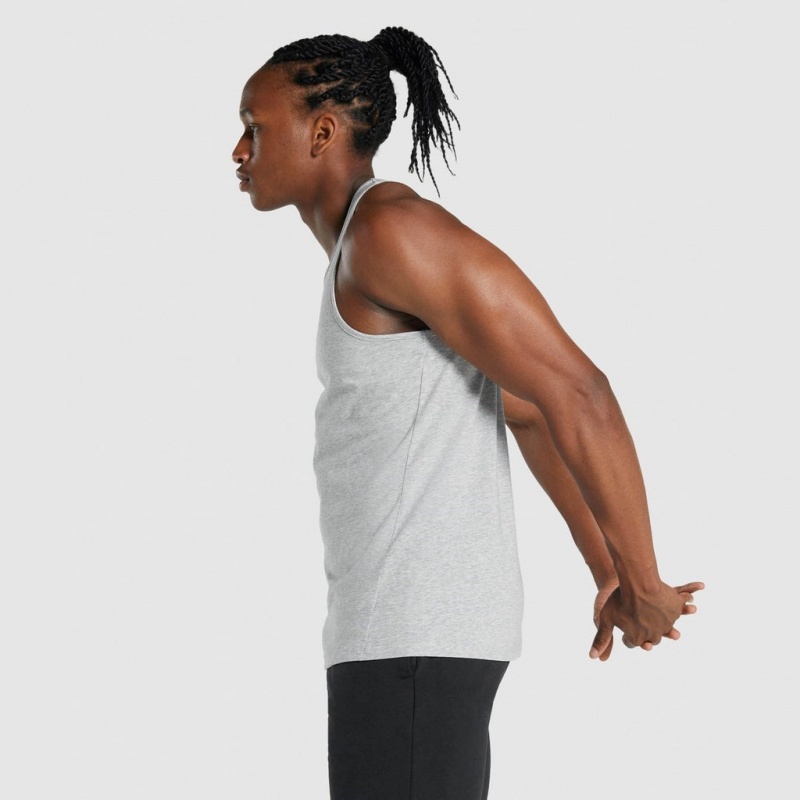 Camiseta Tirantes Gymshark Critical 2.0 Gris Claro | 48BZXVSNU