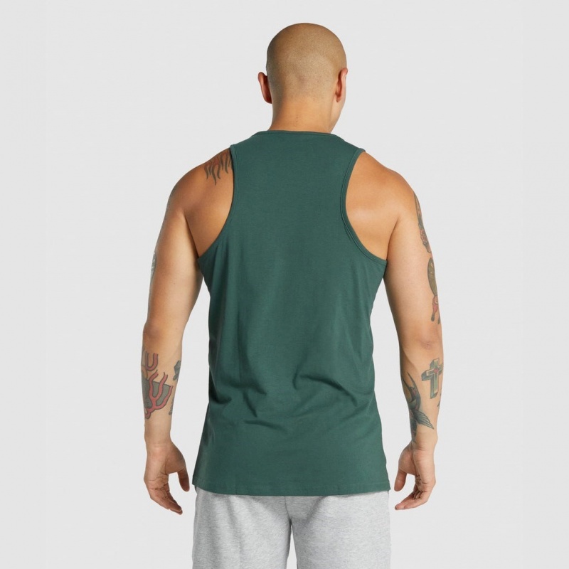 Camiseta Tirantes Gymshark Critical 2.0 Verde Oscuro | 74ZBPNESJ