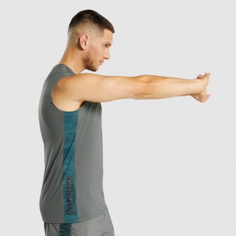Camiseta Tirantes Gymshark Deporte Charcoal | 92YUVBPSM