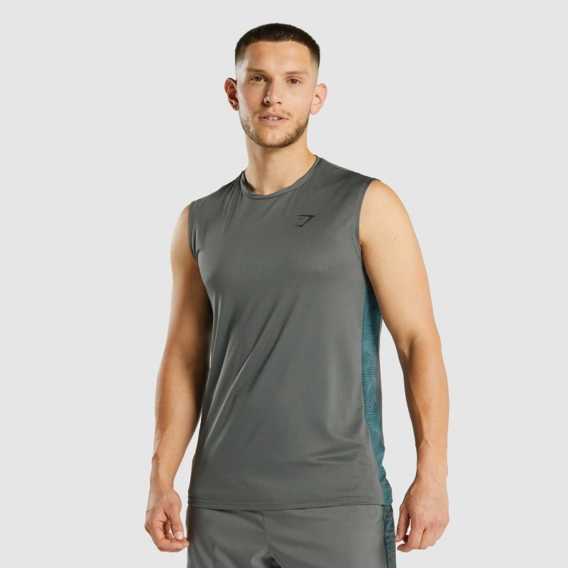 Camiseta Tirantes Gymshark Deporte Charcoal | 92YUVBPSM