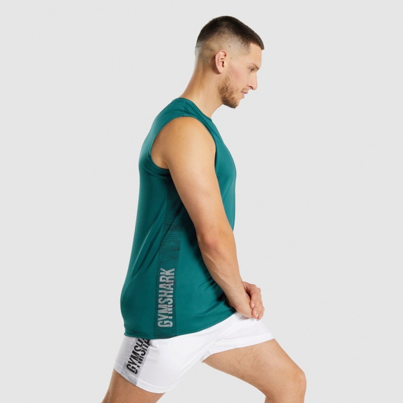 Camiseta Tirantes Gymshark Deporte Teal | 19QSNLMBY