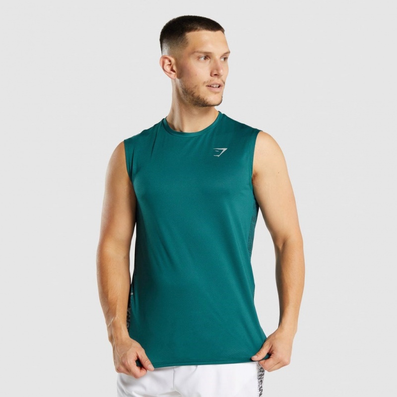 Camiseta Tirantes Gymshark Deporte Teal | 19QSNLMBY
