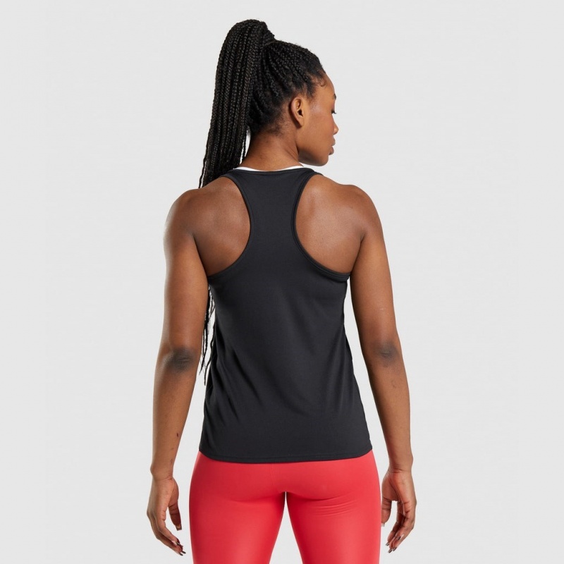 Camiseta Tirantes Gymshark Entrenamiento Negras | 15VKLDIOQ