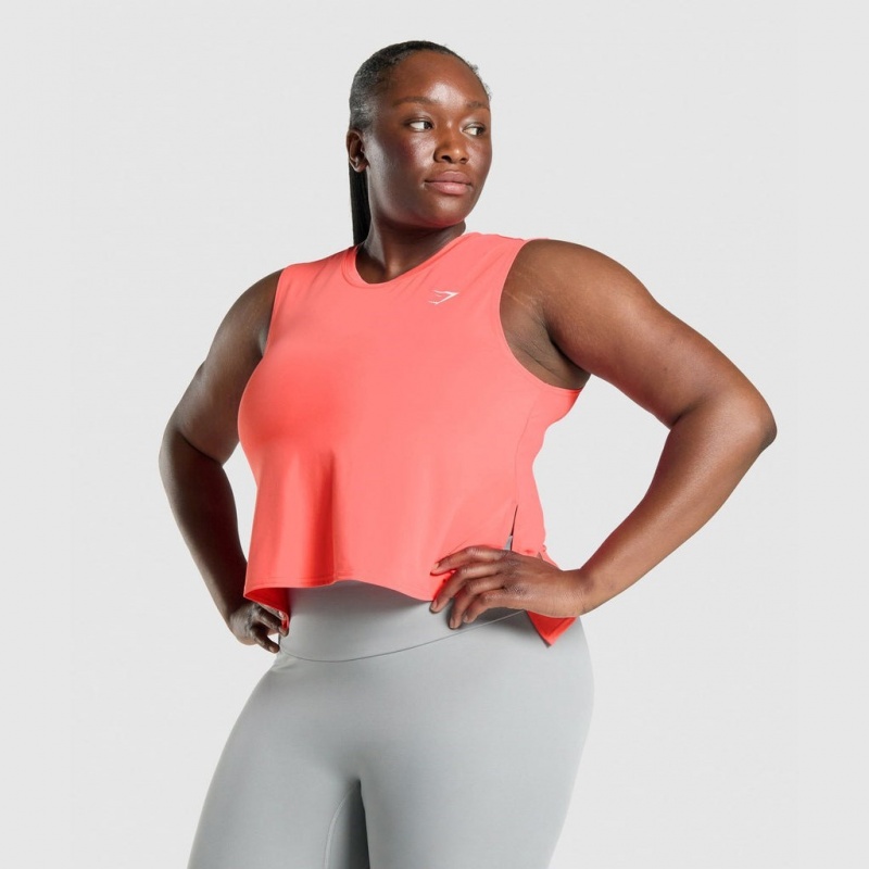 Camiseta Tirantes Gymshark Entrenamiento Midi Rosas | 28BARFLTG