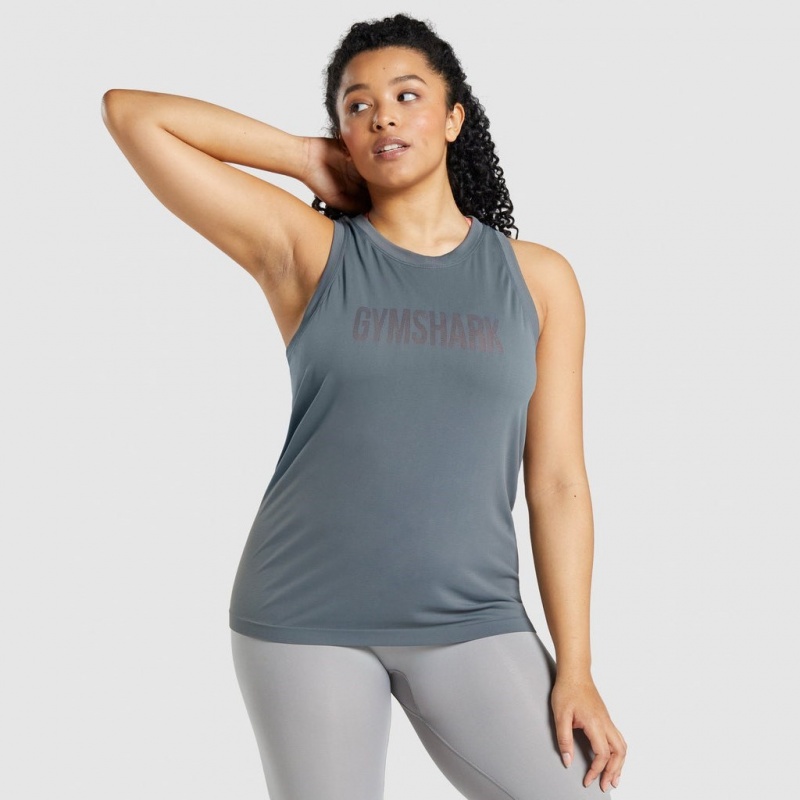 Camiseta Tirantes Gymshark Fit Seamless Charcoal | 38GZXBRAW