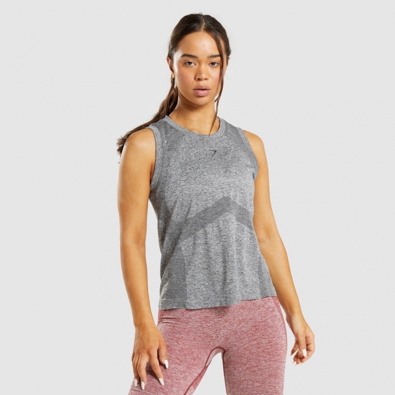 Camiseta Tirantes Gymshark Flex Loose Gris | 09GOMYIES