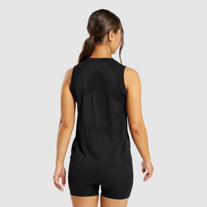 Camiseta Tirantes Gymshark Flex Loose Negras | 89ONPADKQ