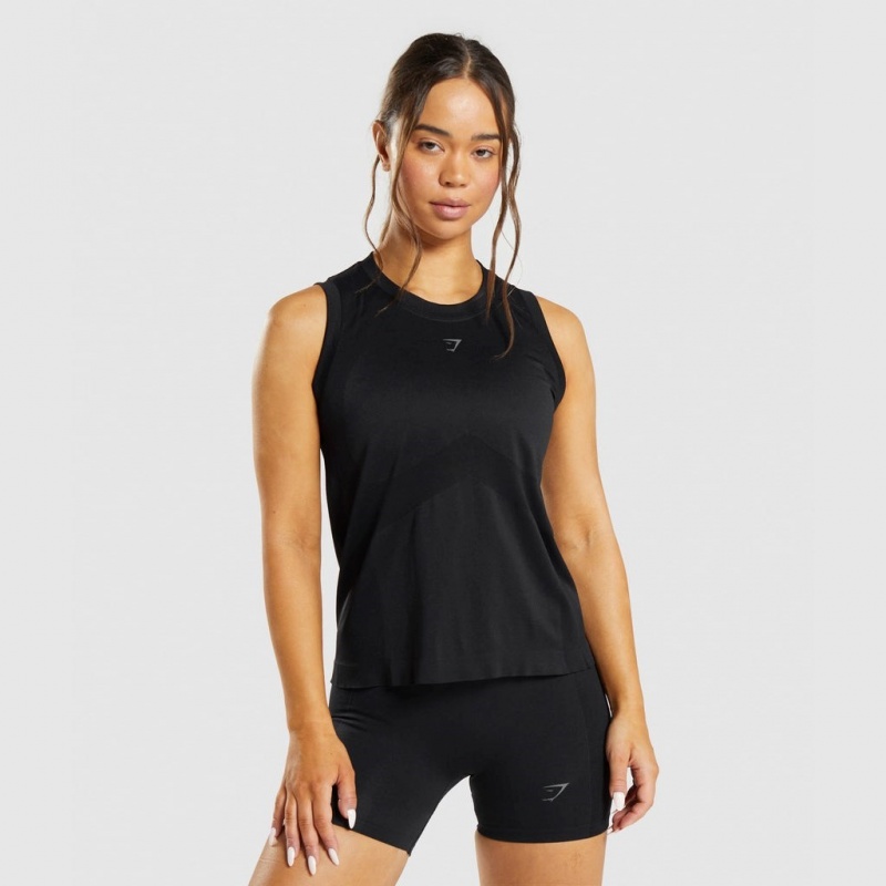 Camiseta Tirantes Gymshark Flex Loose Negras | 89ONPADKQ