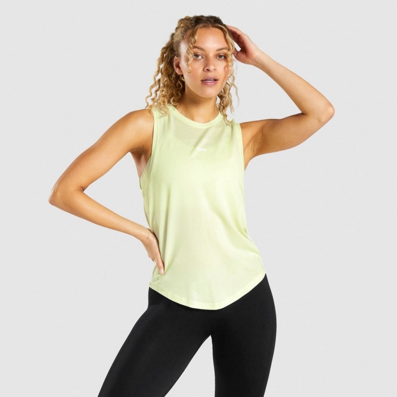 Camiseta Tirantes Gymshark Flex Verde Claro | 38DBCYGZU