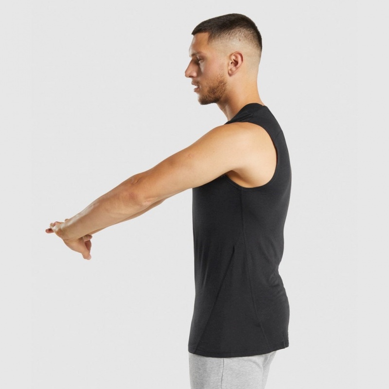 Camiseta Tirantes Gymshark Hyper Power Negras | 78NXKDIZM