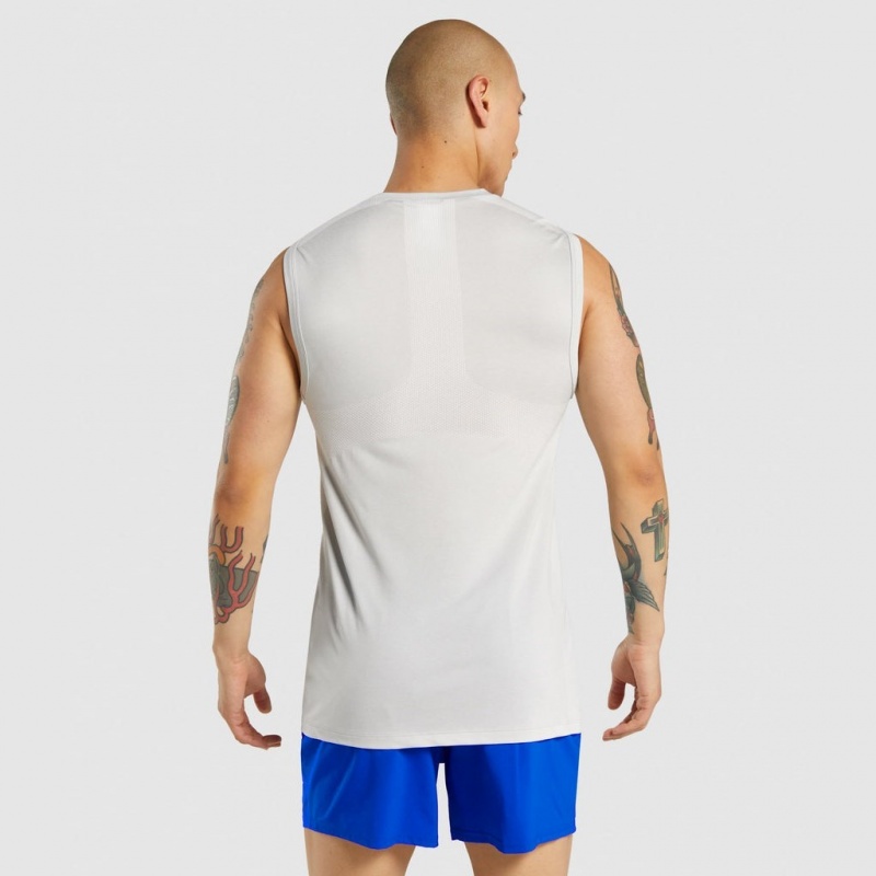 Camiseta Tirantes Gymshark Regulate Entrenamiento Gris Claro | 14KXULETA