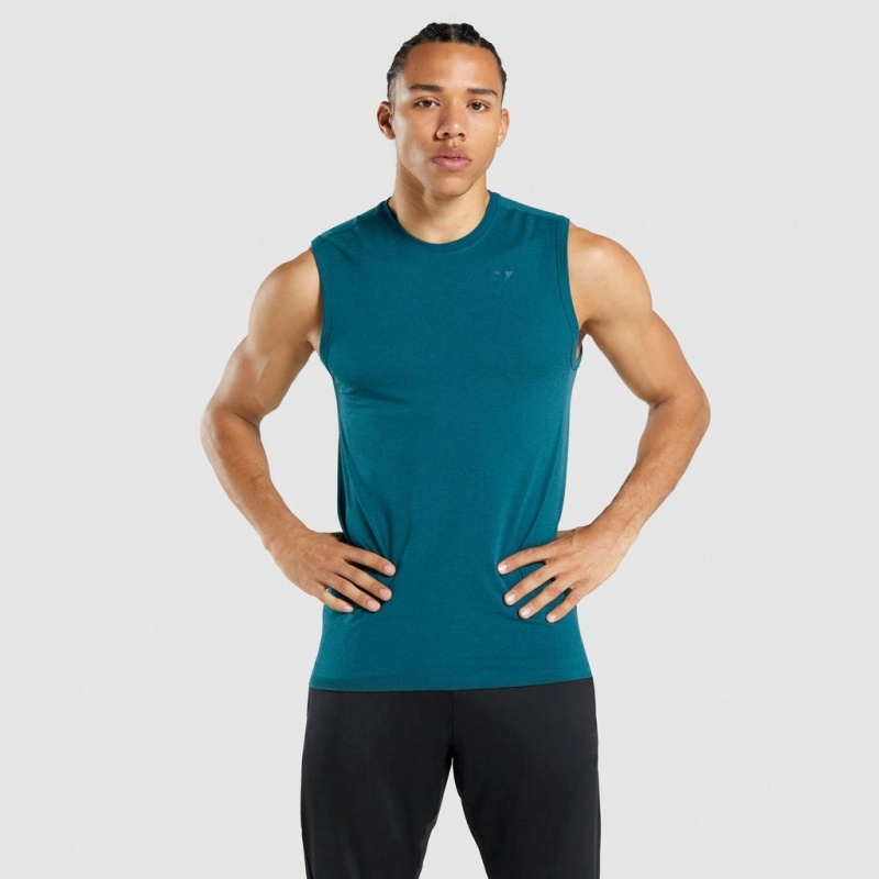 Camiseta Tirantes Gymshark Regulate Entrenamiento Teal | 50ZBDNOJX