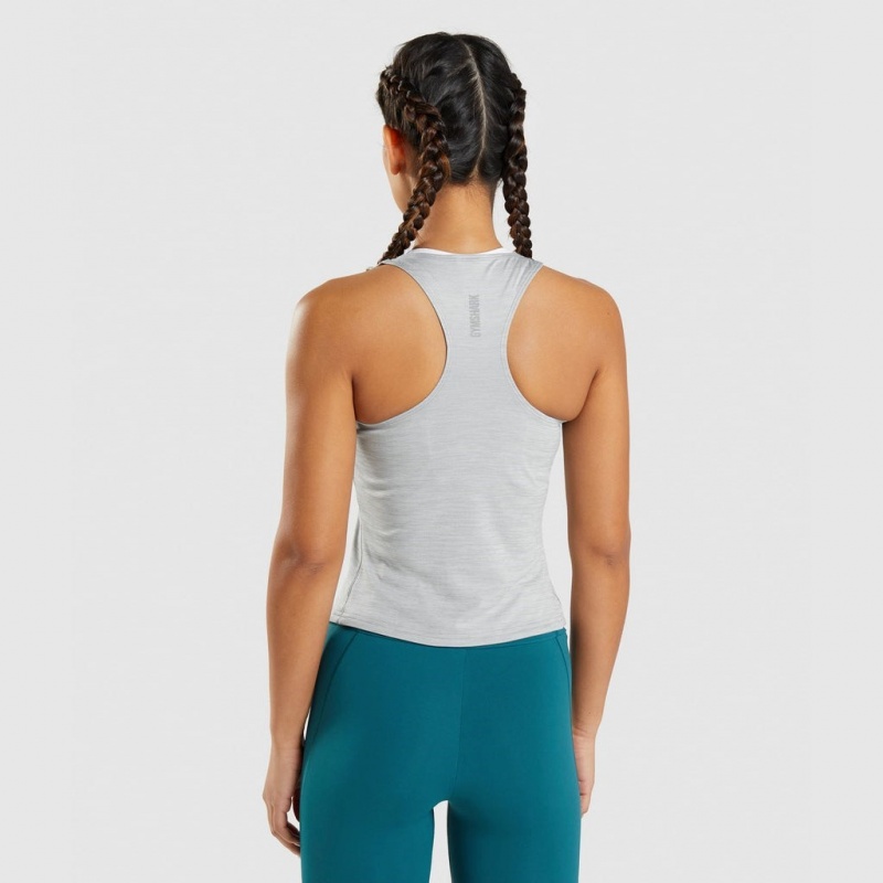Camiseta Tirantes Gymshark Speed Gris Verde | 71RFIPQJM