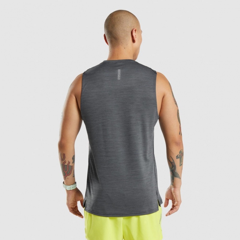 Camiseta Tirantes Gymshark Speed Negras | 30YJIEQSN