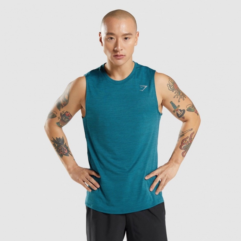 Camiseta Tirantes Gymshark Speed Teal / Teal Marl | 56EVWBTIR