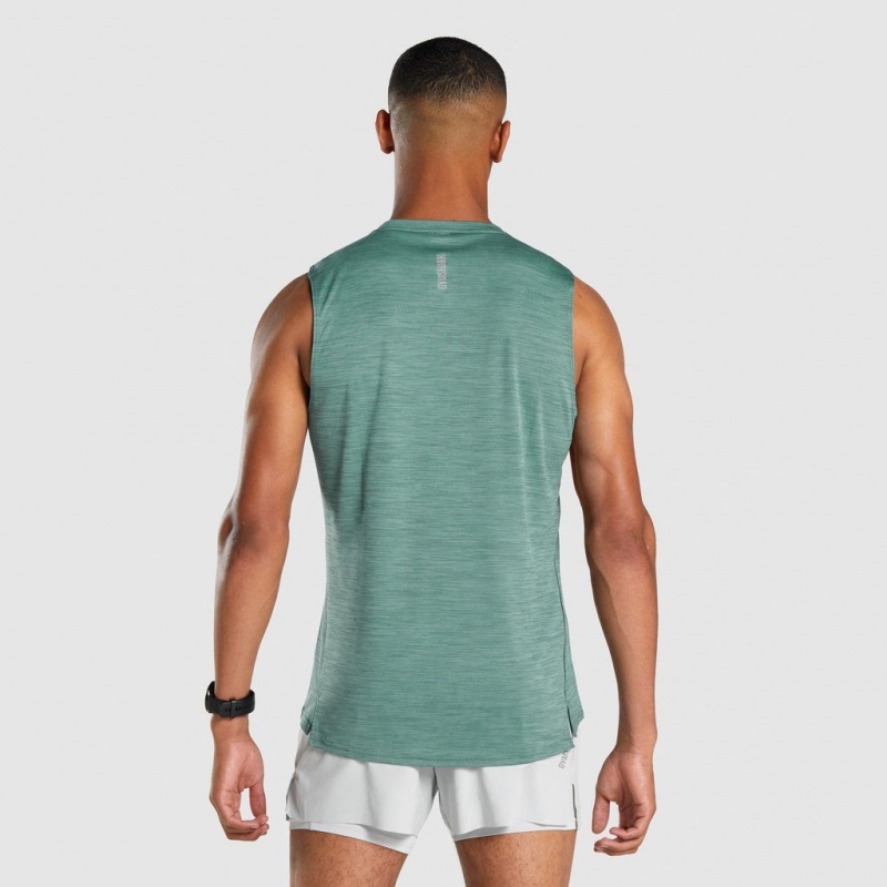 Camiseta Tirantes Gymshark Speed Verde Oscuro | 29VQCSZHM
