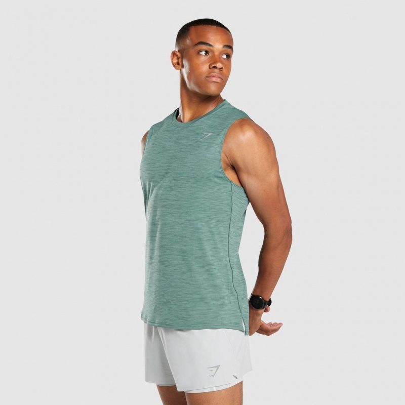 Camiseta Tirantes Gymshark Speed Verde Oscuro | 29VQCSZHM