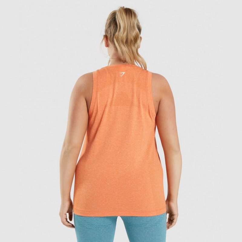 Camiseta Tirantes Gymshark Vital Seamless 2.0 Light Albaricoque Naranjas | 95WCUSGTP