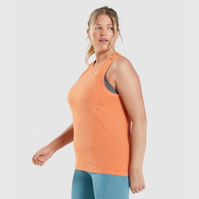 Camiseta Tirantes Gymshark Vital Seamless 2.0 Light Albaricoque Naranjas | 95WCUSGTP