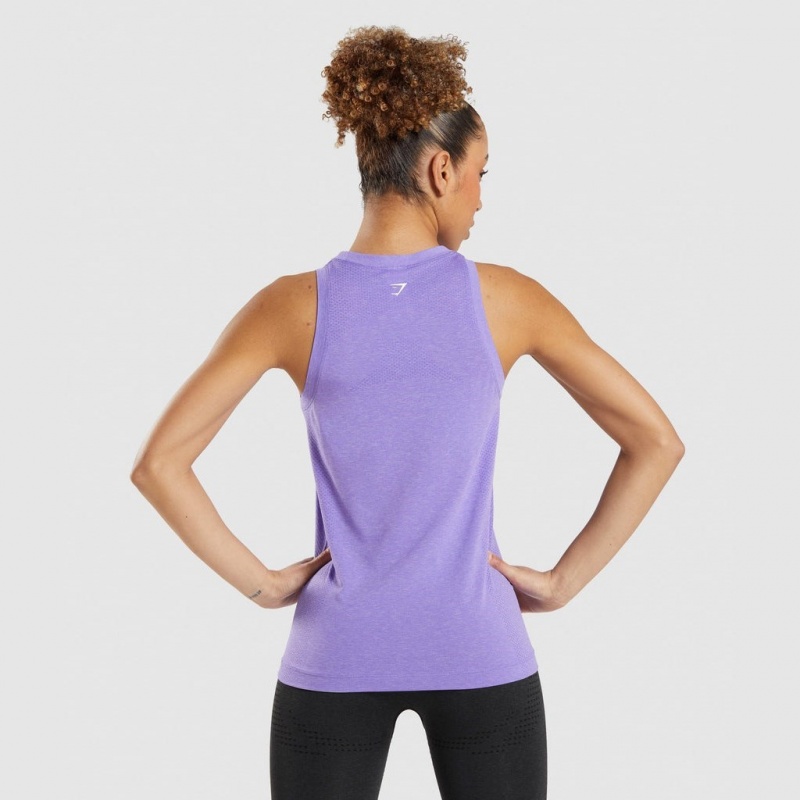 Camiseta Tirantes Gymshark Vital Seamless 2.0 Light Moradas | 38COQBKPF