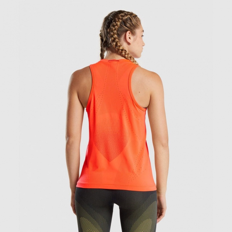 Chaleco Gymshark Apex Seamless Naranjas | 84TSJUCQZ